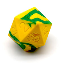 Load image into Gallery viewer, Green and Yellow Giant Silicone Dice