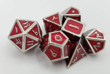 Load image into Gallery viewer, Arabic Metal Red Silver Dice