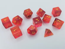 Load image into Gallery viewer, Arabic Resin Dice Red