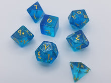 Load image into Gallery viewer, Arabic Resin Dice Blue