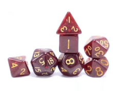 Load image into Gallery viewer, Brown Foil Mini Dice Set