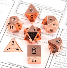 Load image into Gallery viewer, Copper Metal Dice Set