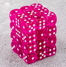 Load image into Gallery viewer, Transparent 12mm 6 Sided Dice (Pick Color)