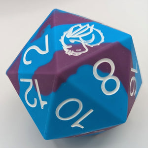 Blue and Purple Giant Silicone Dice