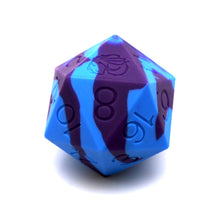 Load image into Gallery viewer, Blue and Purple Giant Silicone Dice
