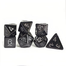 Load image into Gallery viewer, Coal 7 Piece Dice Set