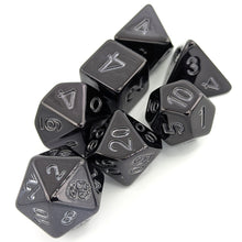 Load image into Gallery viewer, Coal 7 Piece Dice Set