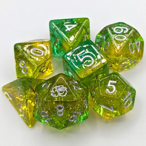 Lemon Lime 7 Piece Dice Set