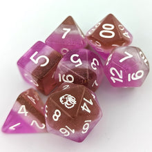 Load image into Gallery viewer, Neopolitan 7 Piece Dice Set