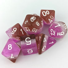 Load image into Gallery viewer, Neopolitan 7 Piece Dice Set