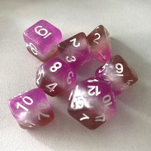 Load image into Gallery viewer, Neopolitan 7 Piece Dice Set