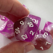 Load image into Gallery viewer, Neopolitan 7 Piece Dice Set