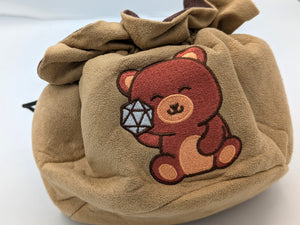 Bear Bear Velvet Dice Bag