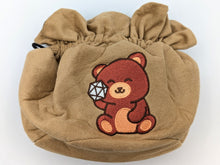 Load image into Gallery viewer, Bear Bear Velvet Dice Bag