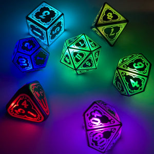 Rechargeable LED Dice Set