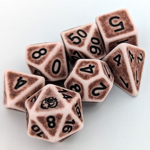 Parchment 7 Piece Dice Set