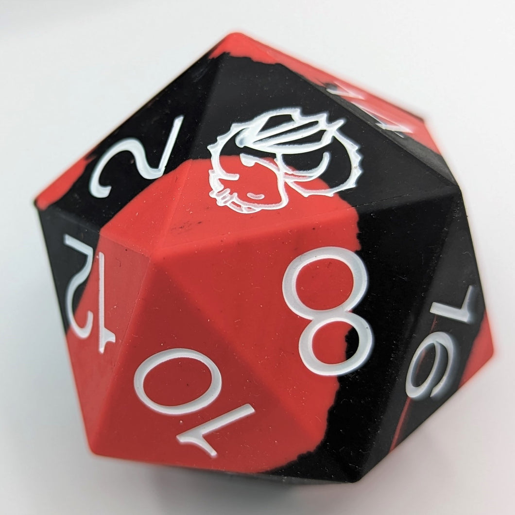 Red and Black Giant Silicone Dice