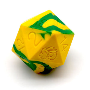 Green and Yellow Giant Silicone Dice