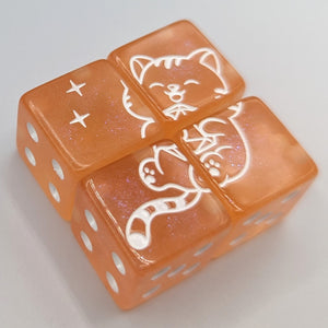 Doughnut Cat Pastel D6 Set (Pick Color)