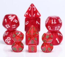 Load image into Gallery viewer, Red Iridescent Mini Dice Set