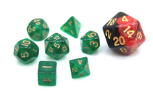 Load image into Gallery viewer, Green Transparent Mini Dice Set