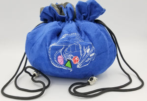 Blue Velvet Dice Bag