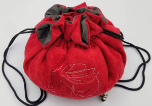 Red Velvet Dice Bag