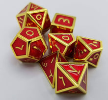 Load image into Gallery viewer, Arabic Metal Red Gold Dice