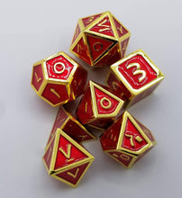 Load image into Gallery viewer, Arabic Metal Red Gold Dice