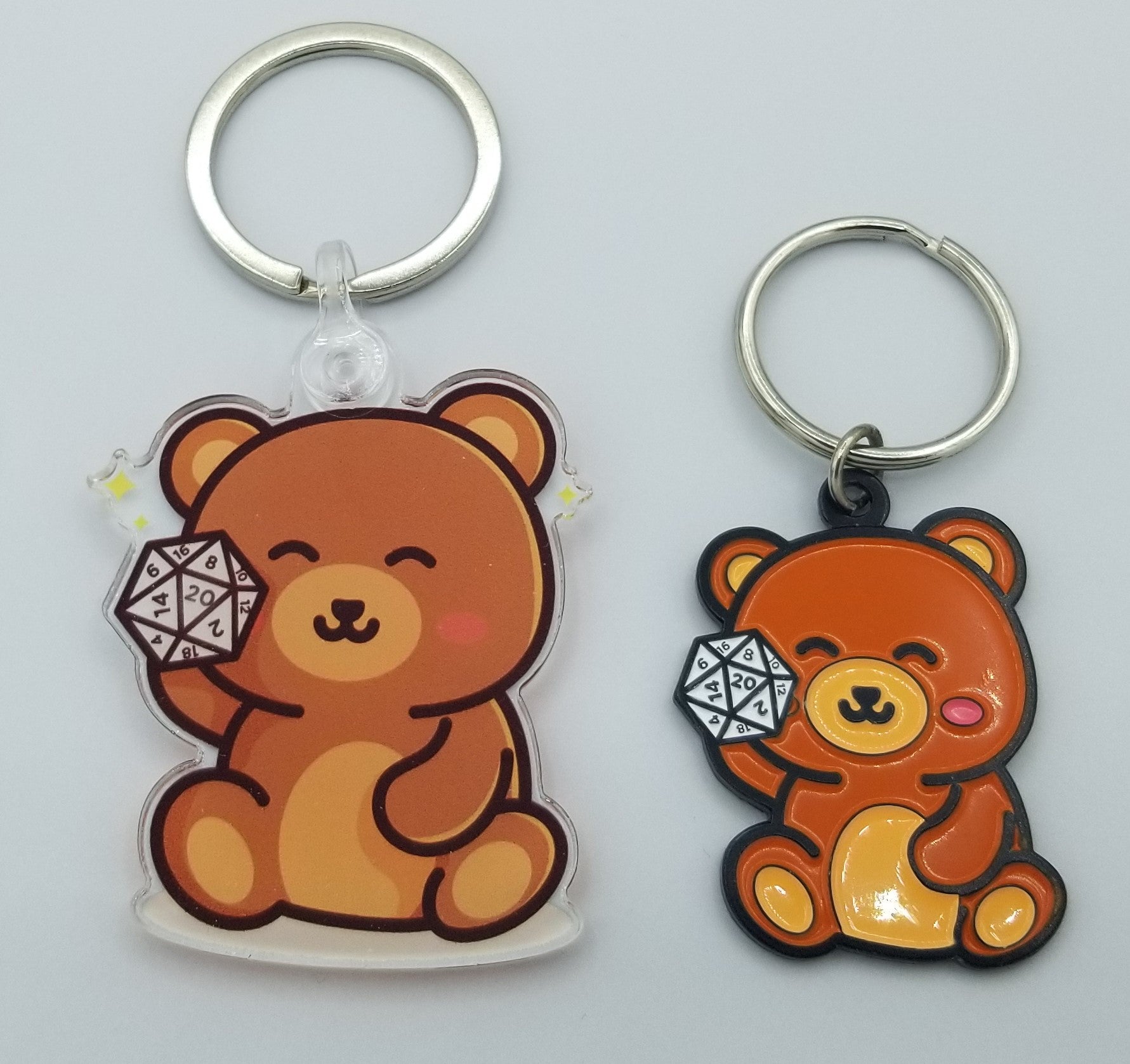 Acrylic Bear Keychain