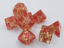 Load image into Gallery viewer, Roman Gold Flake Resin Oversized Dice