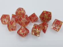 Load image into Gallery viewer, Roman Gold Flake Resin Oversized Dice