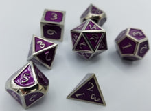 Load image into Gallery viewer, English Metal Purple Dice