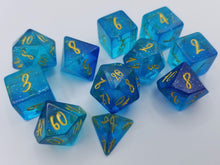Load image into Gallery viewer, English Resin Dice Blue