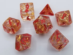 English Resin Dice Gold Foil