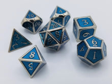 Load image into Gallery viewer, English Metal Blue Dice