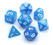 Load image into Gallery viewer, Blue Pearl Mini Dice Set