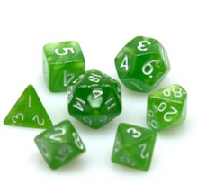 Load image into Gallery viewer, Green Pearl Mini Dice Set