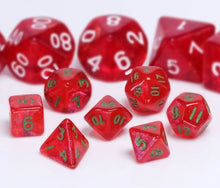 Load image into Gallery viewer, Red Iridescent Mini Dice Set