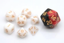 Load image into Gallery viewer, White Pearl Mini Dice Set