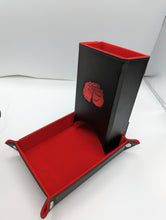 Load image into Gallery viewer, Red Folding Dice Tower