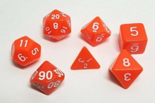 Load image into Gallery viewer, Orange Popsicle Dice Set